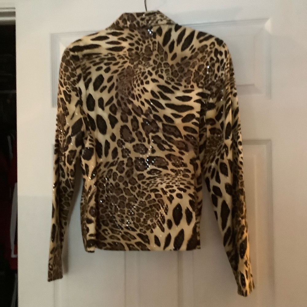 Leopard sequins jacket - Picture 2 of 8